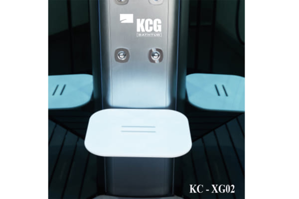 Ghế ngồi và mắt massage lưng của bồn xông góc KC - XG02