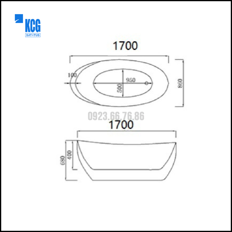 ồn tắm ngâm KC F02