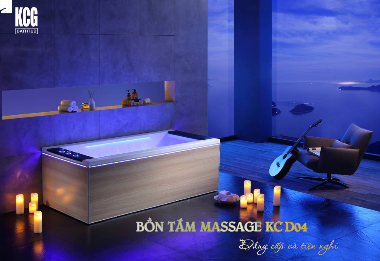 BỒN TẮM MASSAGE KC D04- ĐẲNG CẤP VÀ TIỆN NGHI
