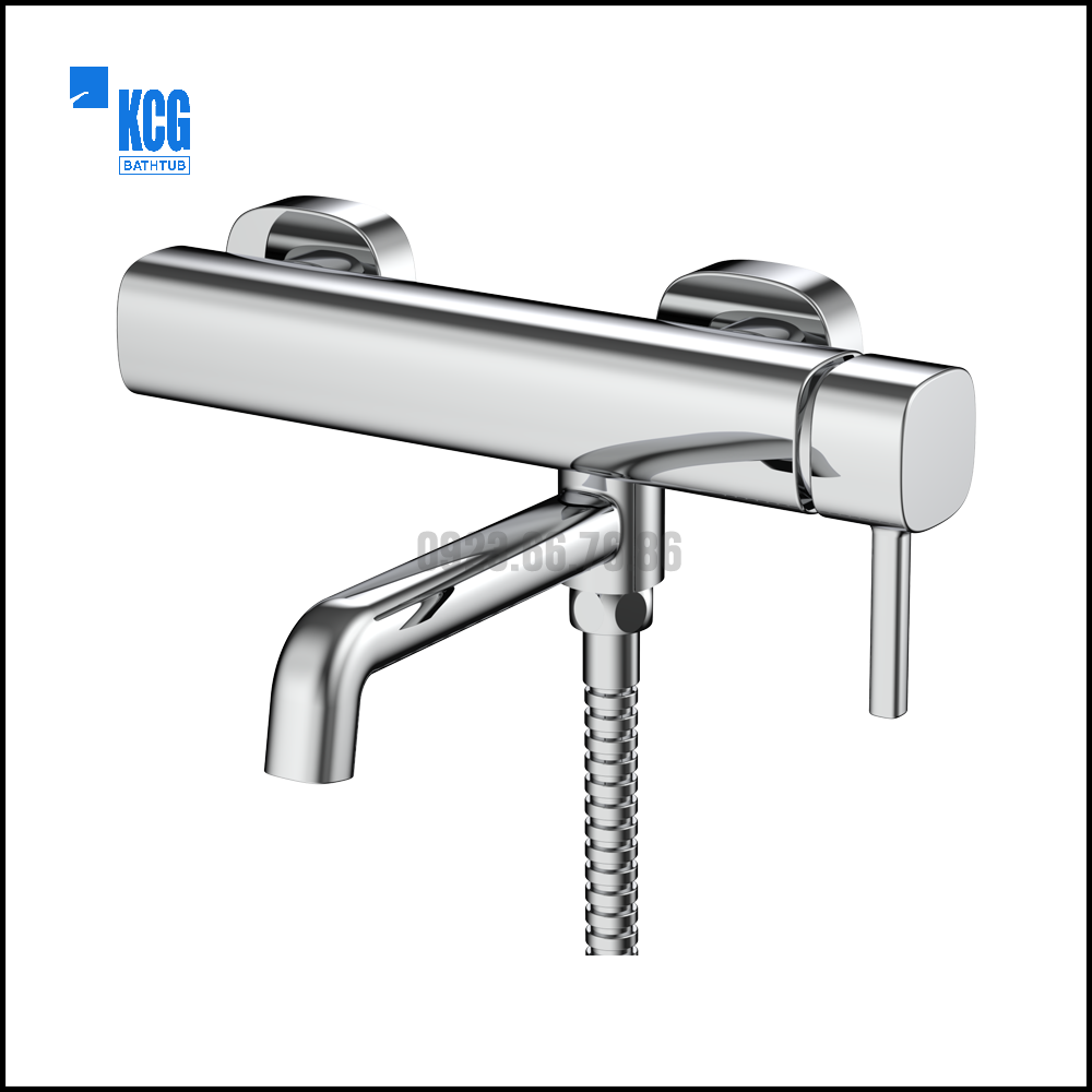 Sen tắm thân vuông tay đũa đầu cong 503B